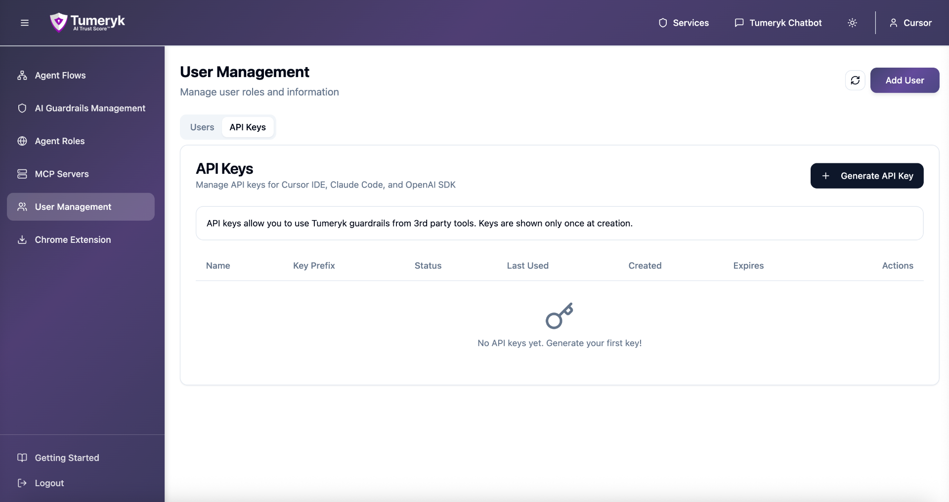 Screenshot – User Management